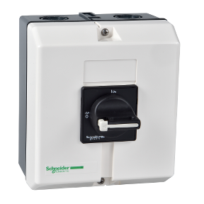 Schneider Electric Non-Fusible Disconnect Switch; 3-Pole; 63A; Enclosed; NEMA 4; Rotary; Selector Switch; UL 508